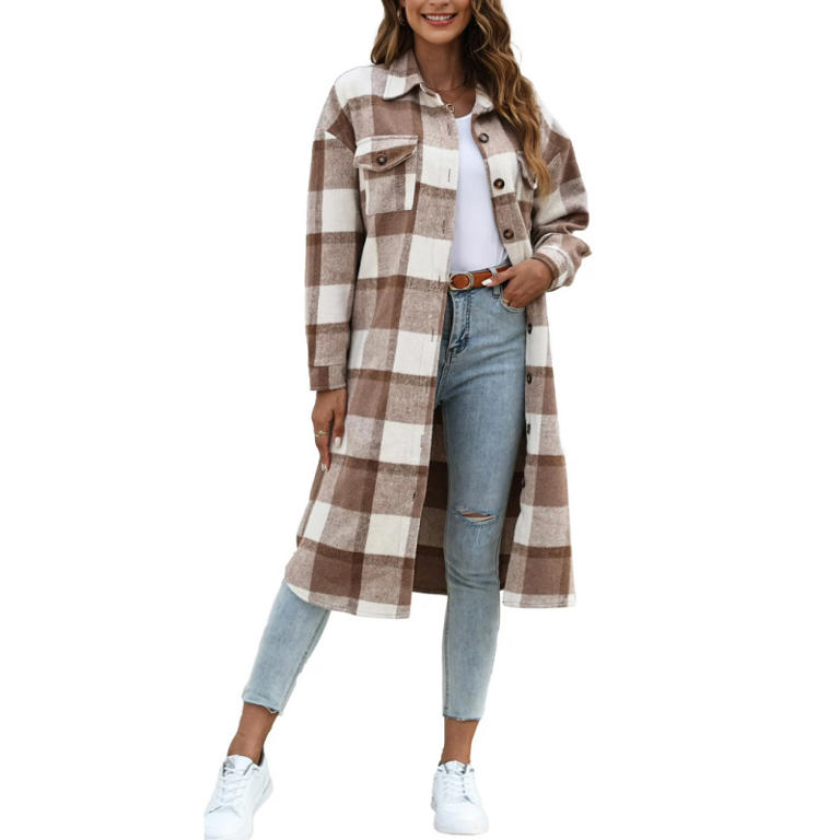 Walmart's 'Gorgeous' and 'Warm' Long Flannel Shacket Is on Sale for ...