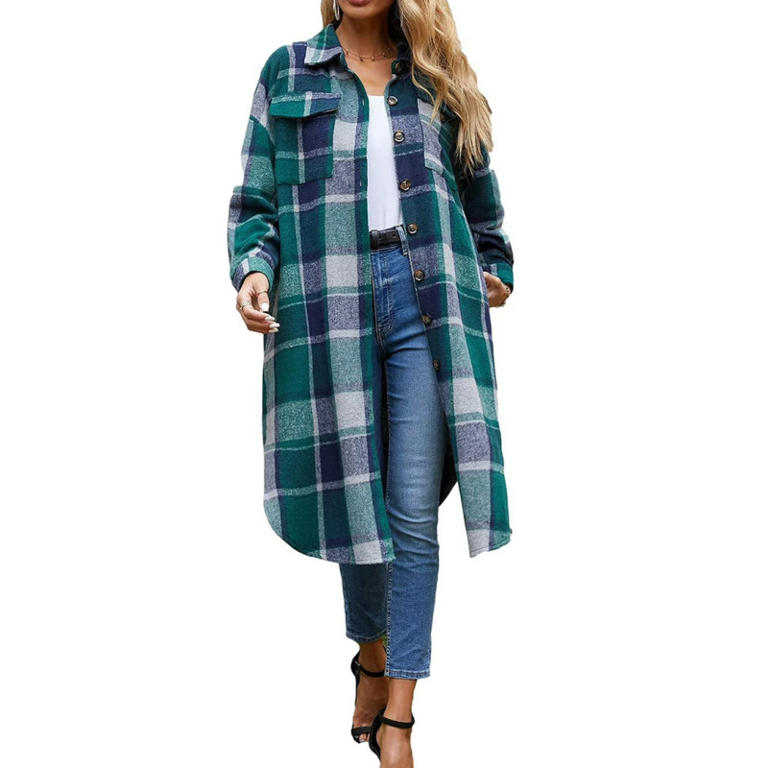Walmart's 'Gorgeous' and 'Warm' Long Flannel Shacket Is on Sale for ...