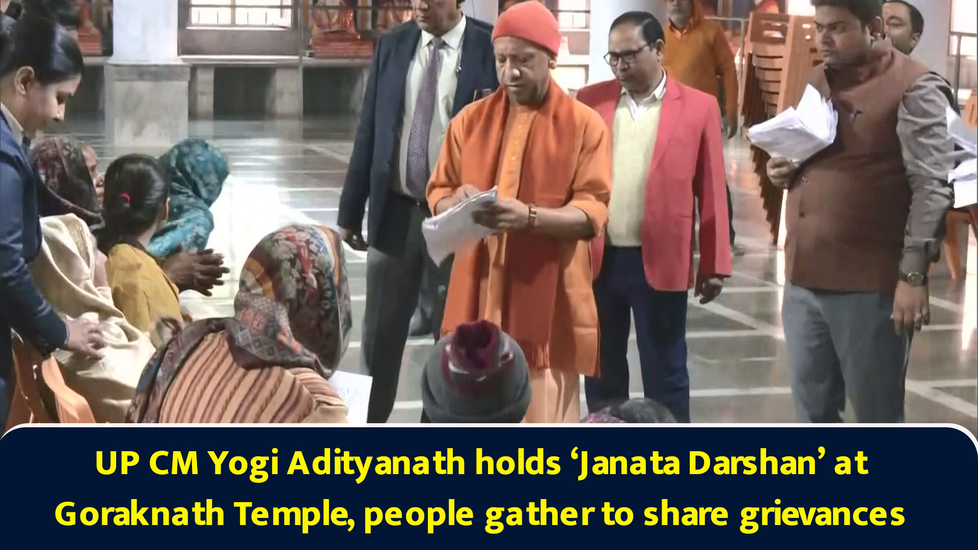 UP CM Yogi Adityanath holds ‘Janata Darshan’ at Goraknath Temple ...