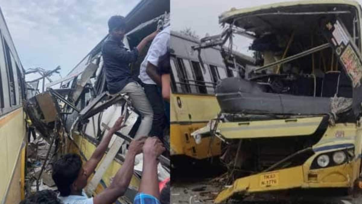 11 Dead, Over 20 Injured After Two Buses Collide Head-On In Tamil Nadu ...