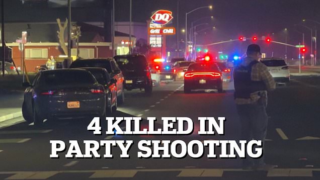 Mass shooting at California birthday party leaves 4 dead