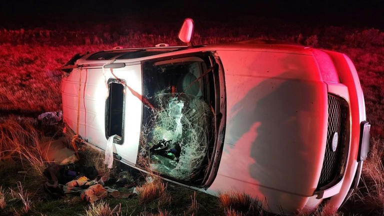 Three people escape overturned vehicle with minor injuries after I-15 ...
