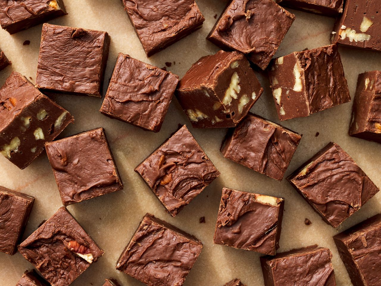 Southern Living Mamie Eisenhower Chocolate Fudge cut and ready to serve