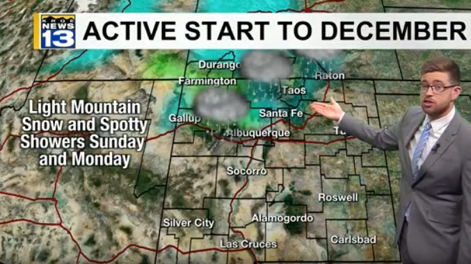 Cooler temps settle in, snowfall expected for parts of New Mexico