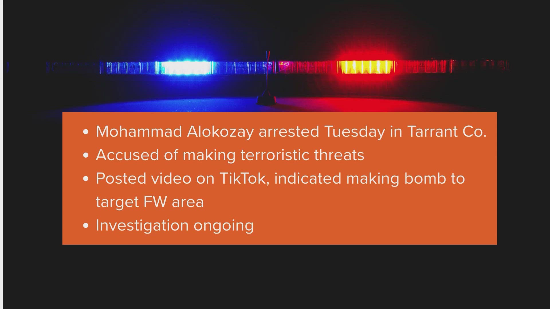 Man arrested for making terroristic threats against Fort Worth area