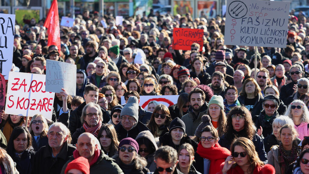En Croatie, des milliers de manifestants marchent contre la montée de l ...