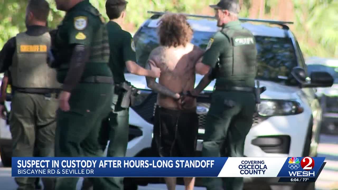 Man taken into custody after 13-hour standoff in Osceola County