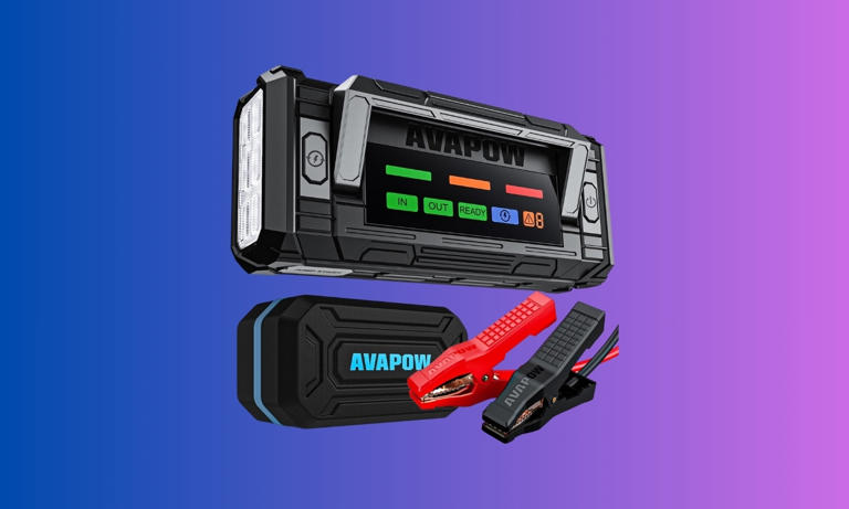 Save 45% on this ultra-high-power 8000A portable jump starter with HD ...