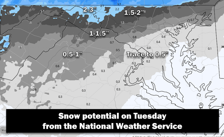 CWG Live: Breezy tonight. Predawn Tuesday wintry mix quickly turns to rain.