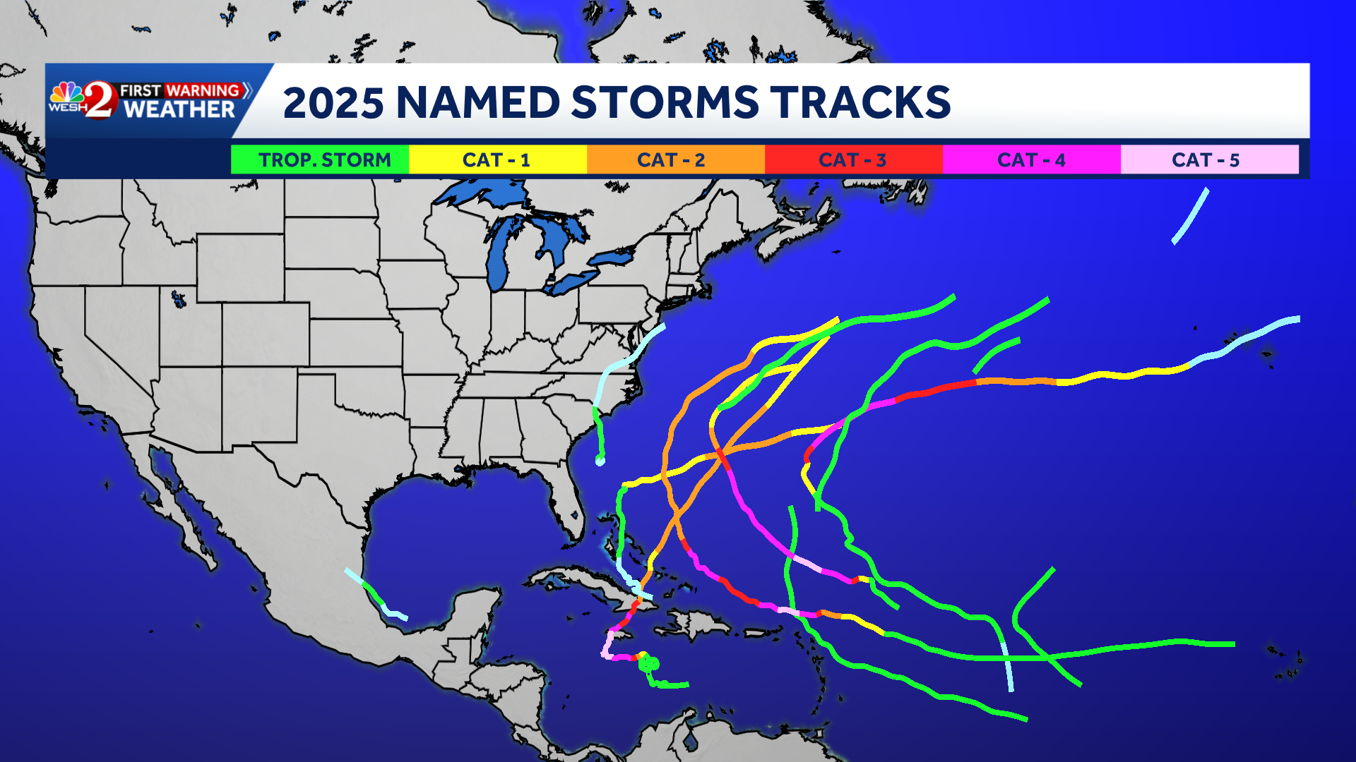2025 Atlantic hurricane season ends with record-breaking storms but no ...