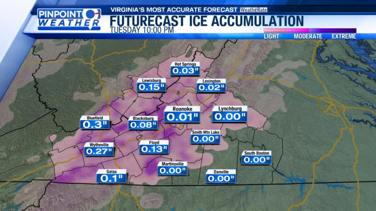 Pinpoint Weather: Sunshine returns tomorrow, freezing rain Tuesday