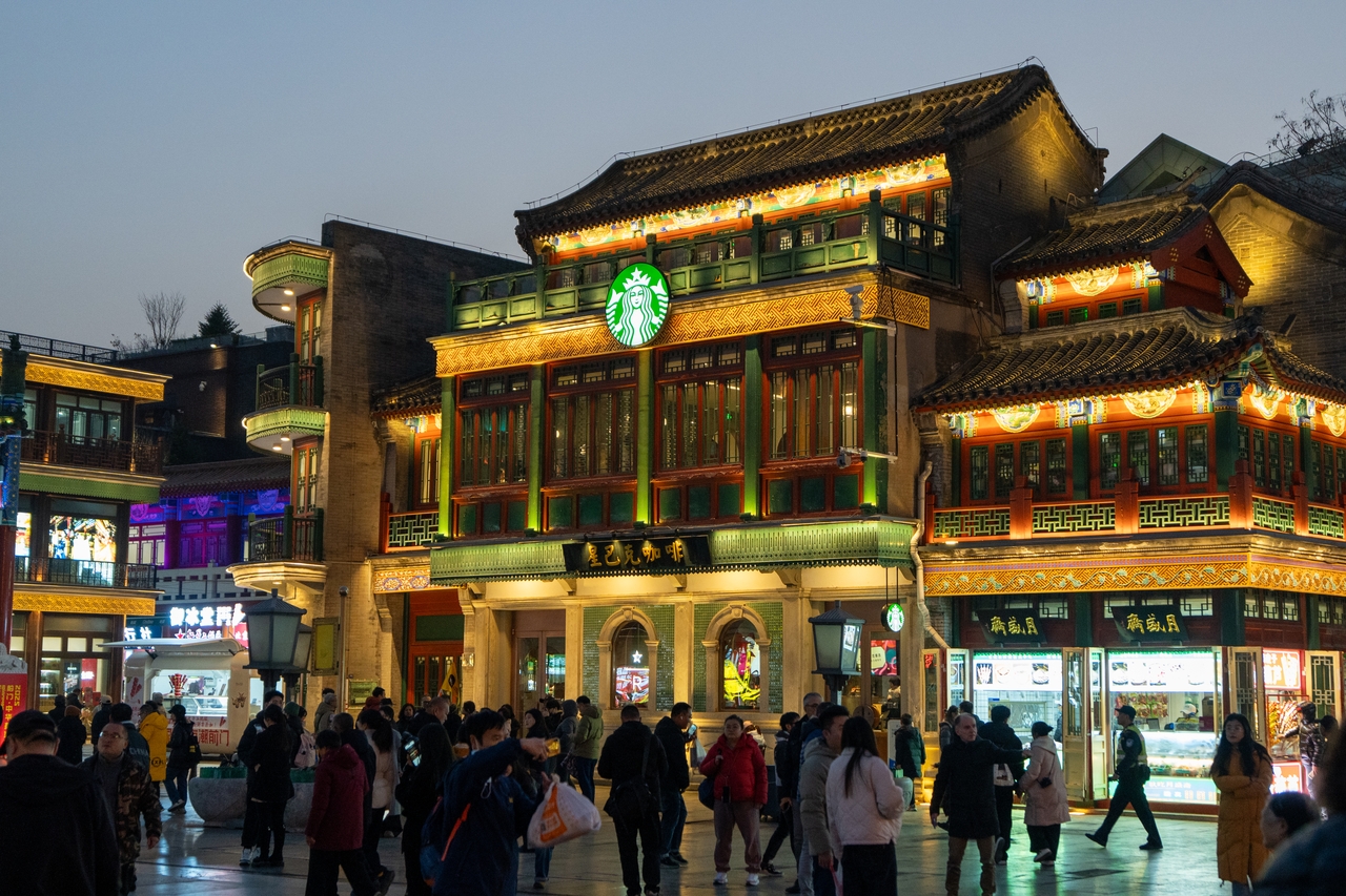 前门步行街夜景