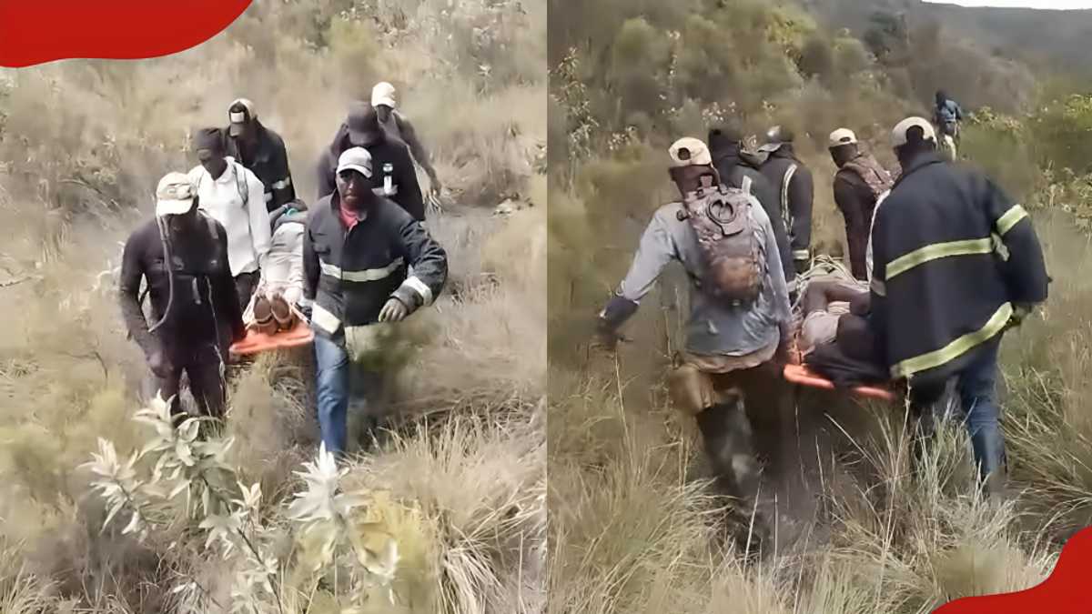 KWS officers rescue Kenyan man who fell into crater while climbing Mt ...