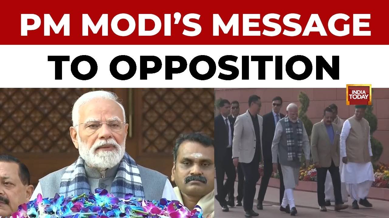 PM Modi Slams 'Negative Politics' As Winter Session Begins; Opposition ...