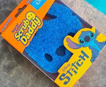 Scrub Daddy sponge in a Stitch edition package