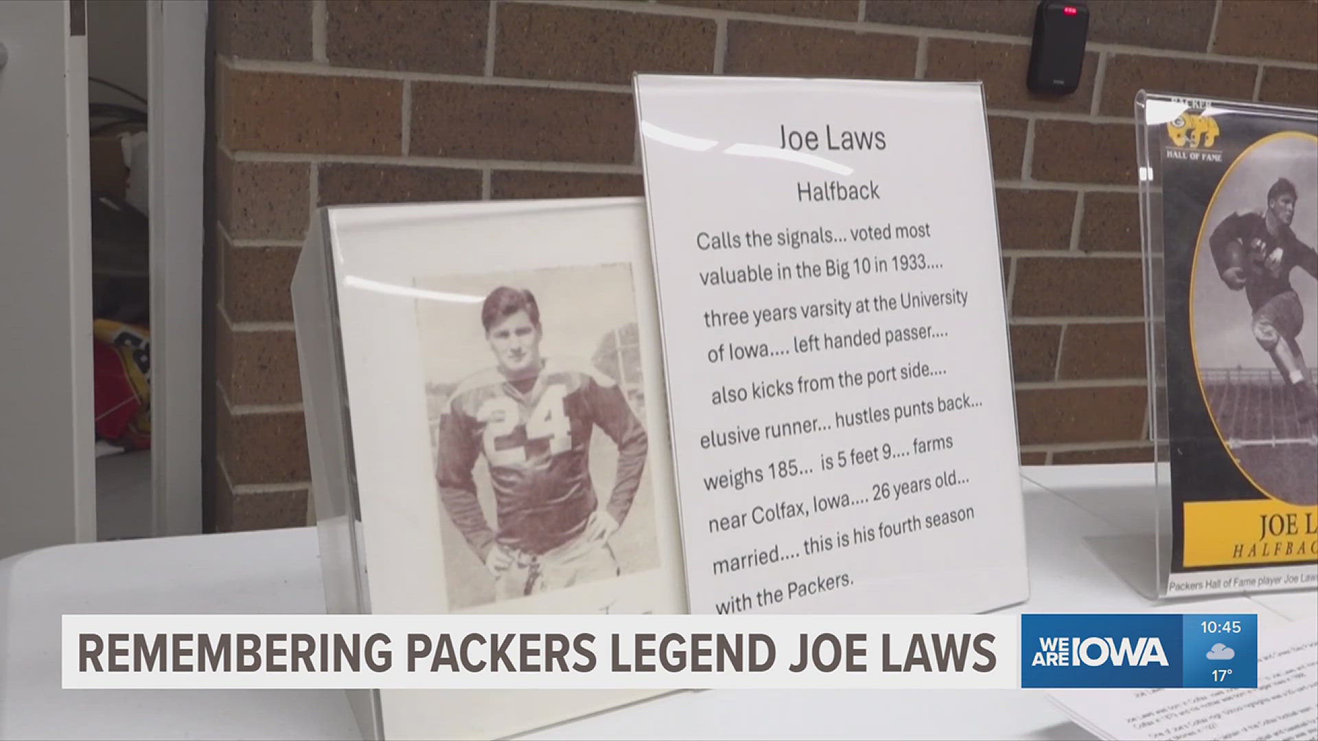 Remembering Packers legend Colfax native Joe Laws