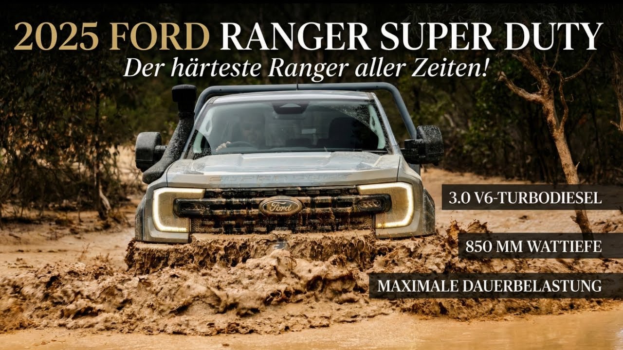 Ford Ranger Super Duty (2025) mit 850 mm Wattiefe & Allrad
