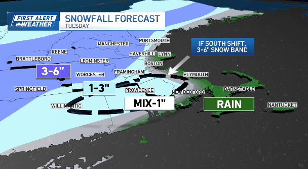 First winter storm of the season Tuesday. Some areas could see 10 ...
