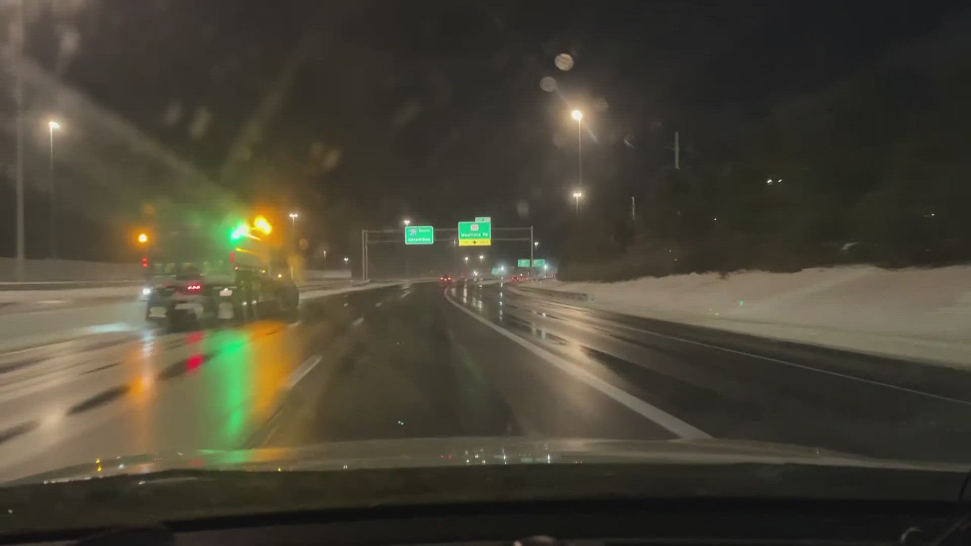 Slick road conditions after overnight lake effect snow: 6 a.m. traffic ...