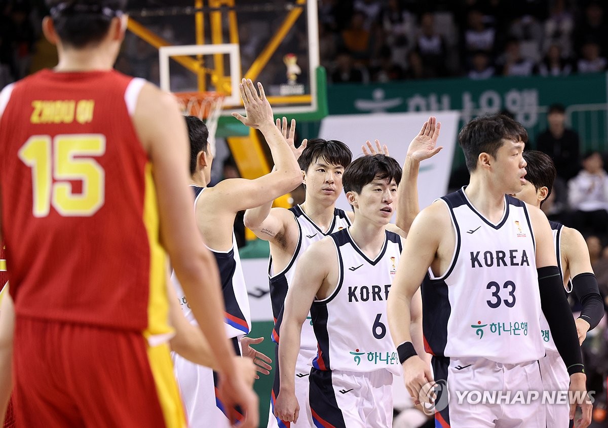 한국 대 중국 경기 하이라이트 장면