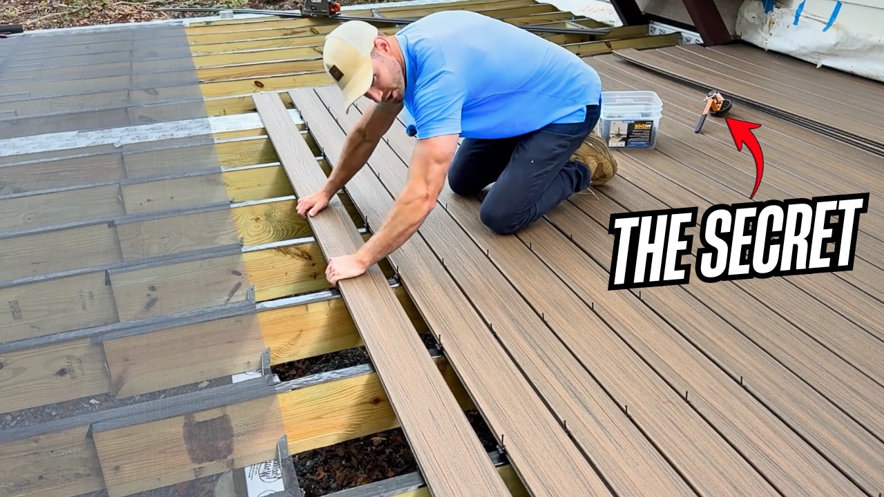 THIS is the FASTEST and Most EFFICIENT Way to Install Trex Decking