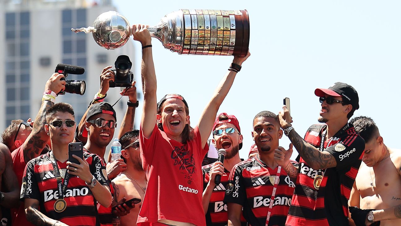 Trofeo de la Copa Libertadores de Flamengo dañado en celebración del título
