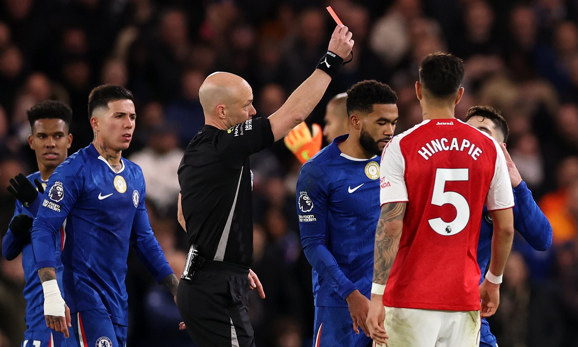 Revealed: Chelsea are on course to SMASH the record of most red cards ...