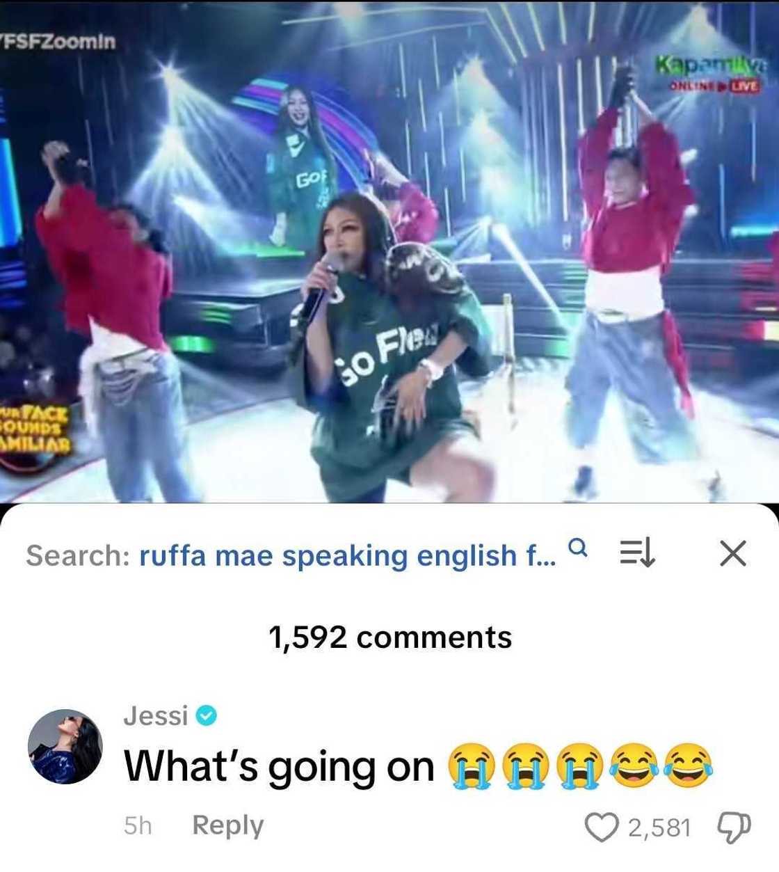 Jessi reacts to Rufa Mae Quinto’s ‘Zoom’ performance on ‘Your Face ...