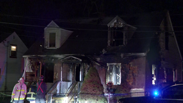1 hospitalized after fire rips through home in Boston's Hyde Park