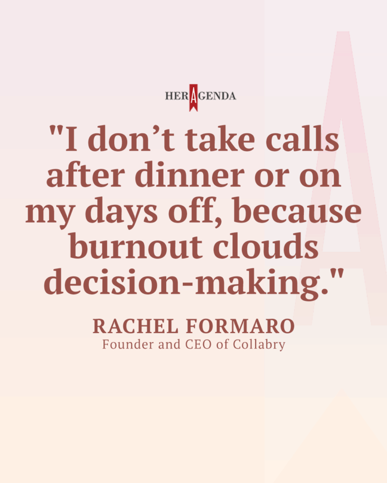 A Peek Inside Her Agenda: Rachel Formaro