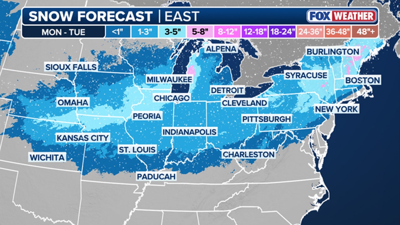 Up to 7 inches of snow possible for parts of NY, NJ: Timeline, forecast ...