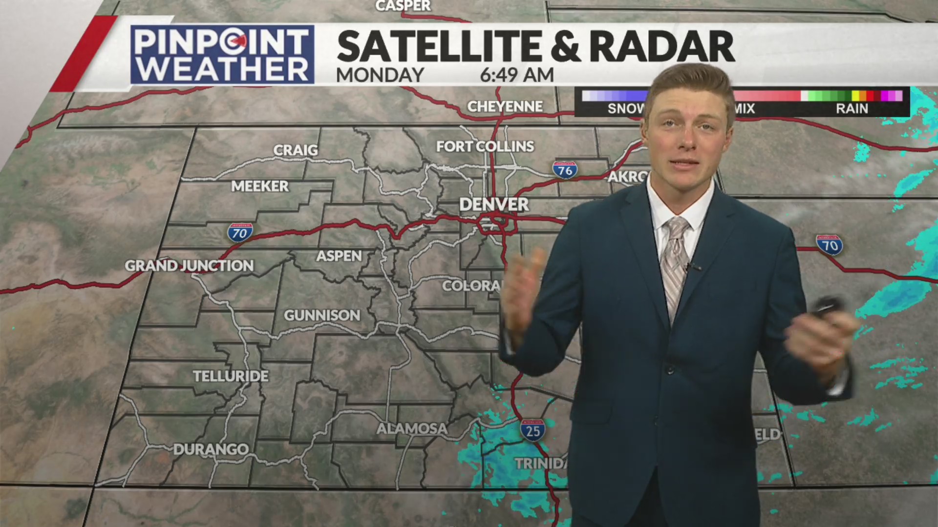 Denver weather: Pinpoint Weather Alert Day for overnight snow into Monday