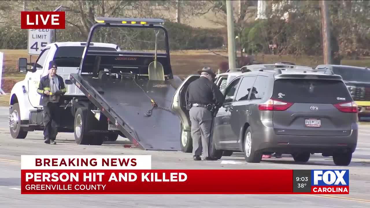 Coroner identifies pedestrian hit and killed on busy highway in Greenville