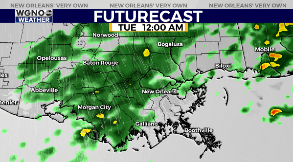 Cool and cloudy start to the week