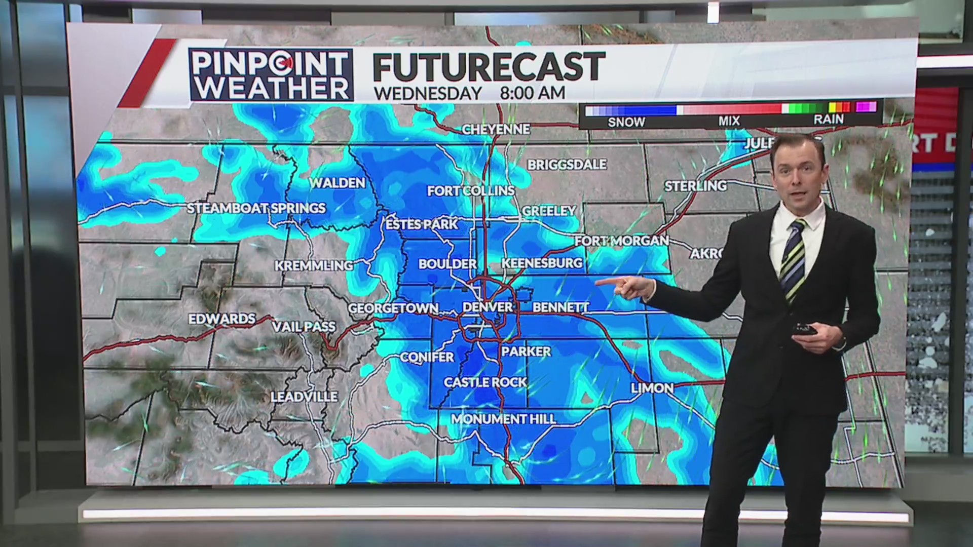 Denver weather: Pinpoint Weather Alert Day for overnight snow into Monday