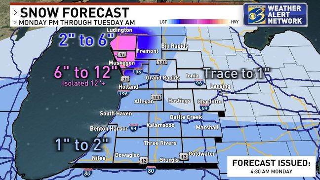 Winter weather alerts issued as heavy lake effect snow returns for some ...