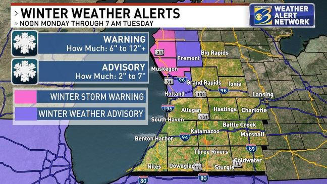 Winter weather alerts issued as heavy lake effect snow returns for some ...