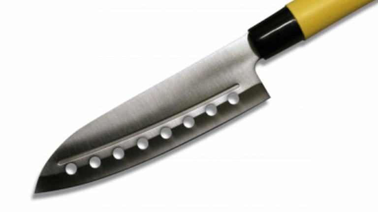 Knife With Holes In Blade