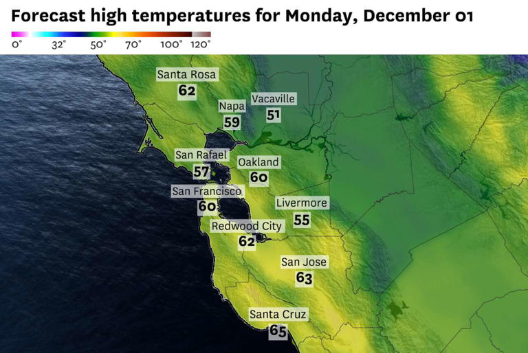 California kicks off December with dry weather and lingering Central ...
