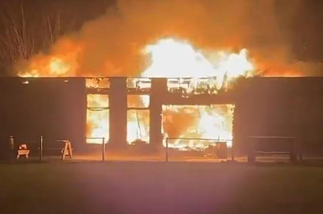 Devastating fire burns historic rugby club's clubhouse to the ground
