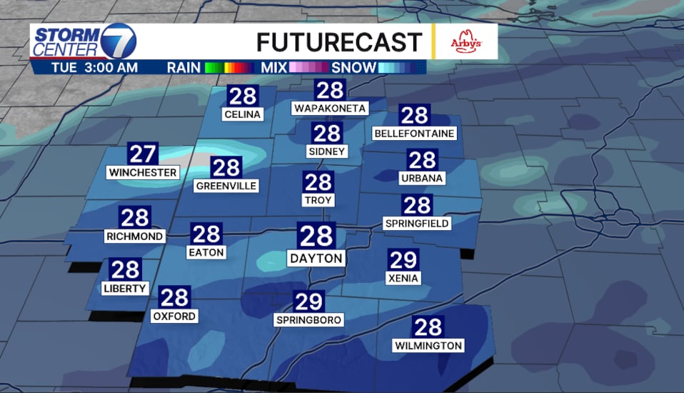 Winter weather advisory in effect tonight