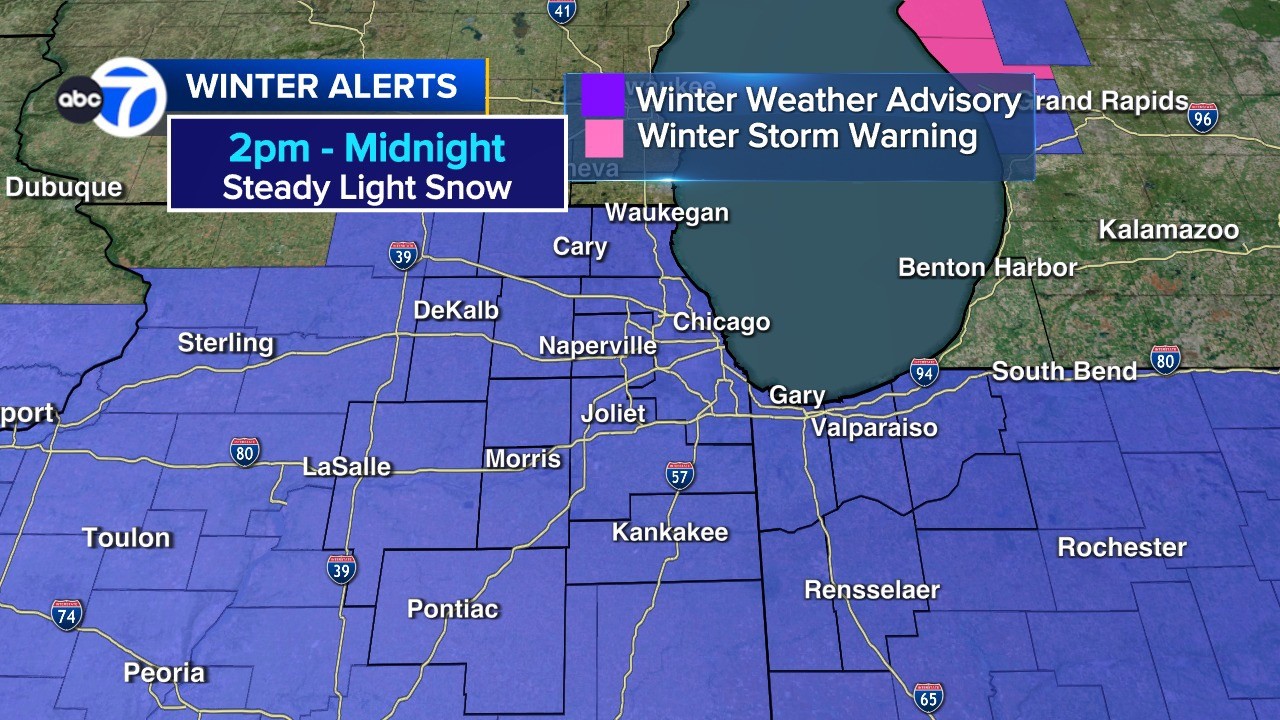 Continuing snowfall creates slick roads across Chicago area, causes ...