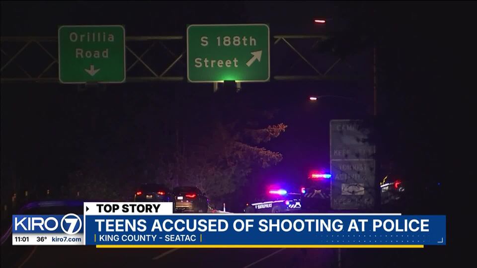 VIDEO: Teens accused of shooting at Seattle police, four arrested