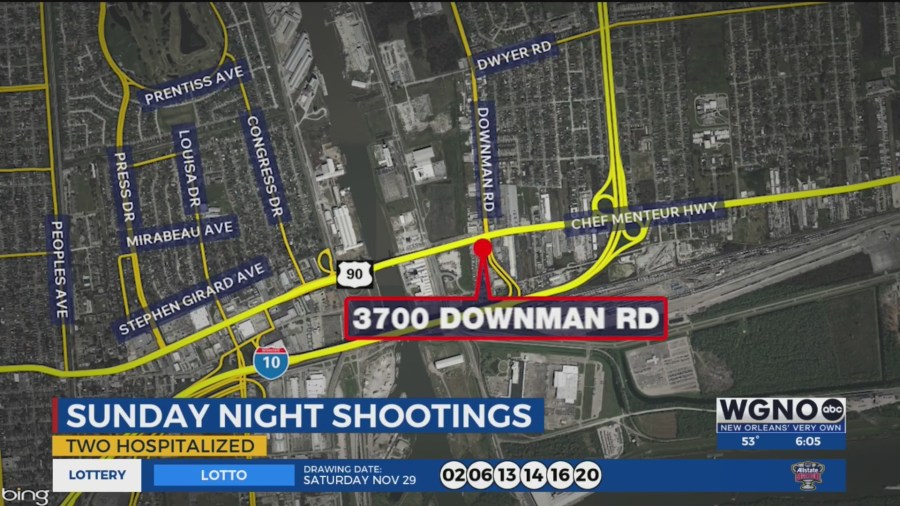 Two hospitalized in separate New Orleans shootings minutes apart