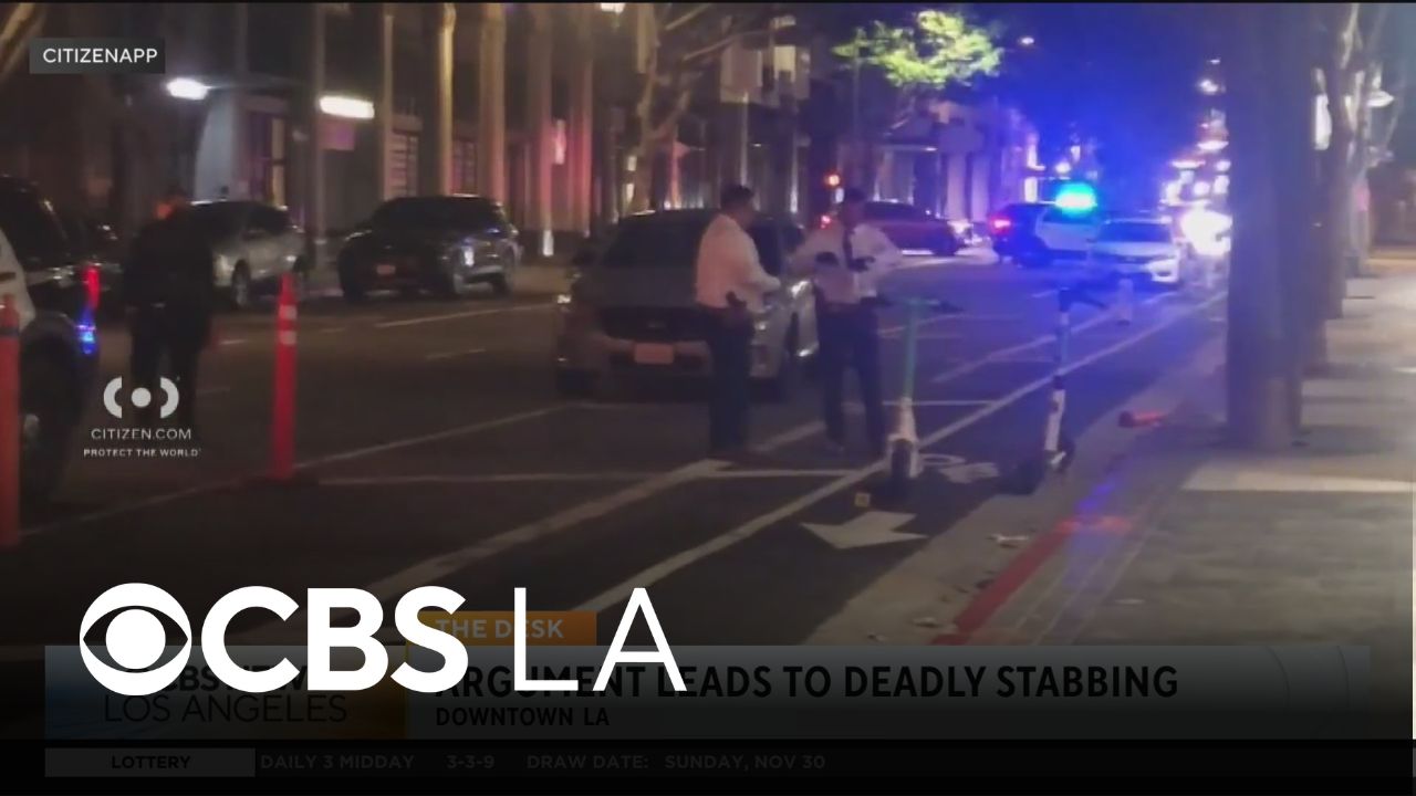 Police investigate deadly downtown LA stabbing as the search for a ...