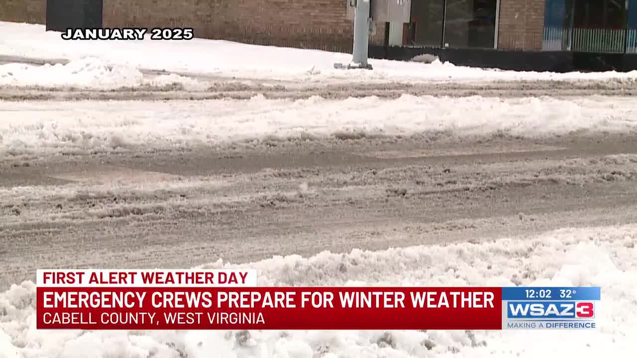 Emergency crews prepare for winter weather