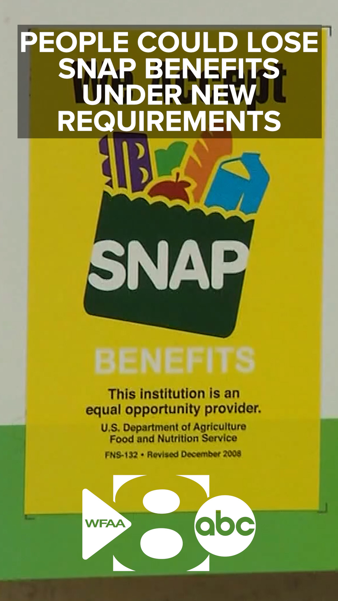 People could lose SNAP benefits under new requirements