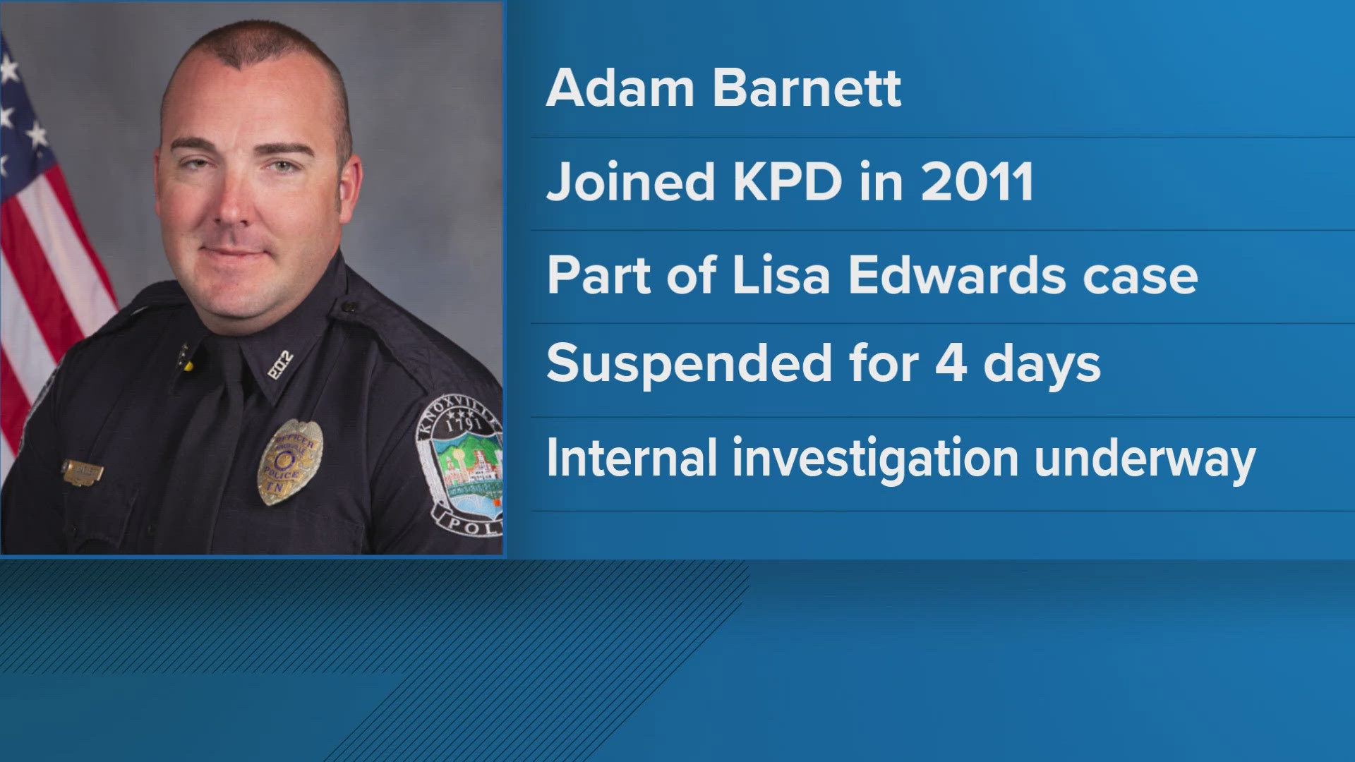KPD officer arrested on felony domestic assault charge in Sevier County