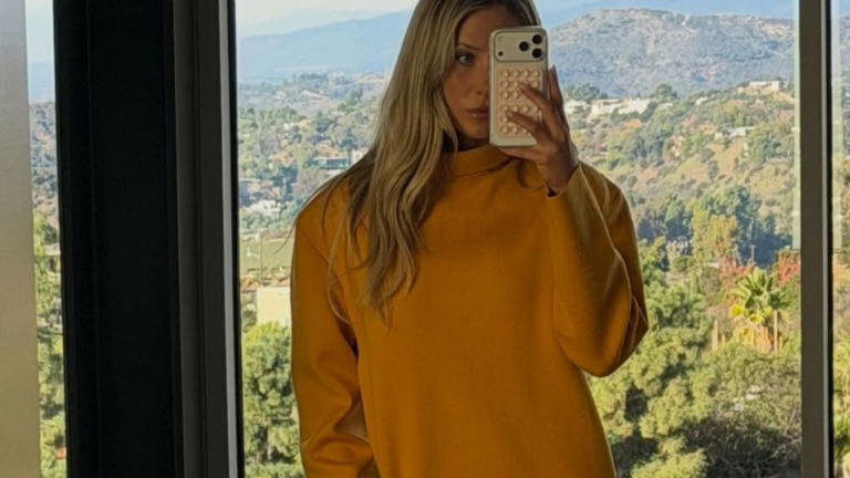 alix earle orange dress Alix Earle Orange Outfit Drake