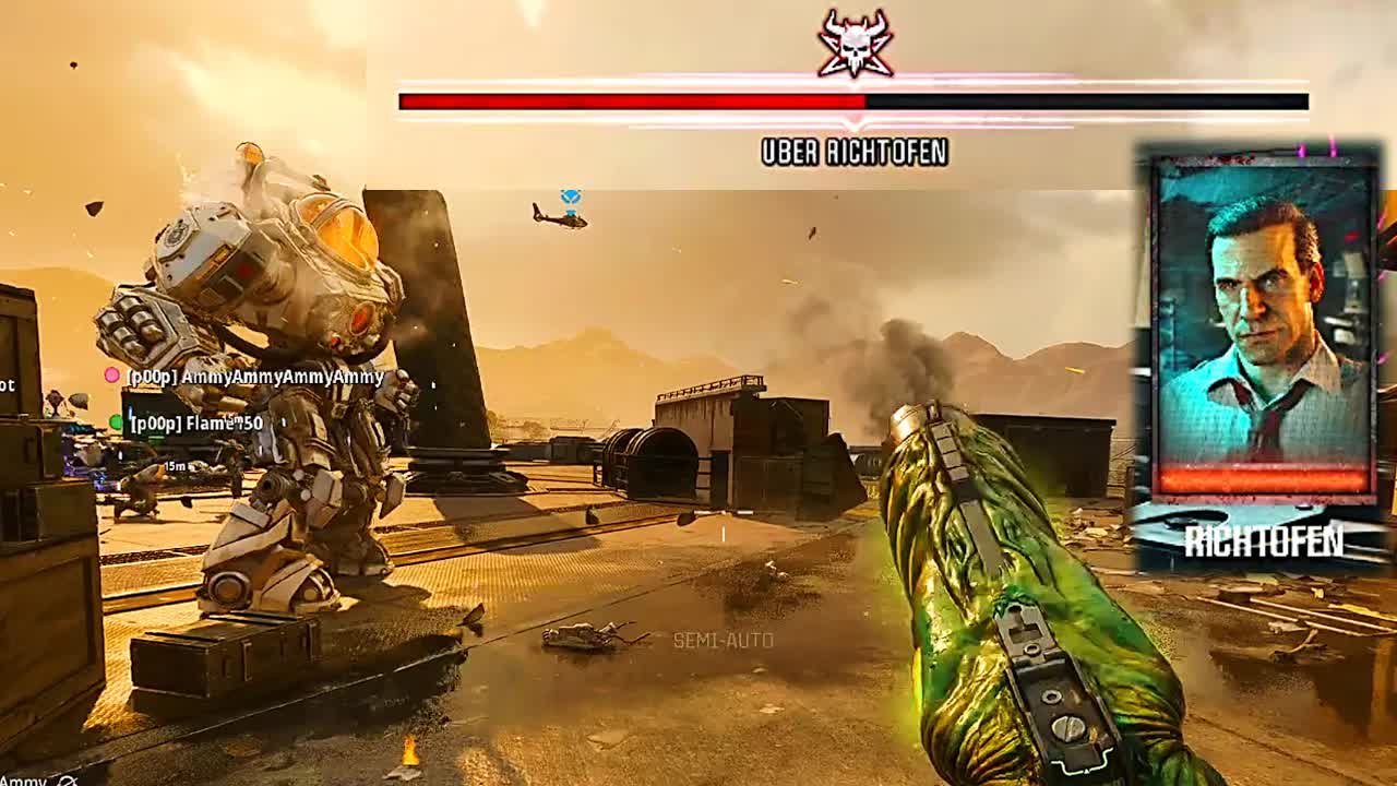 Reckoning Uber Richtofen BOSS Fight (Siding with SAM) Ending Cutscene ...